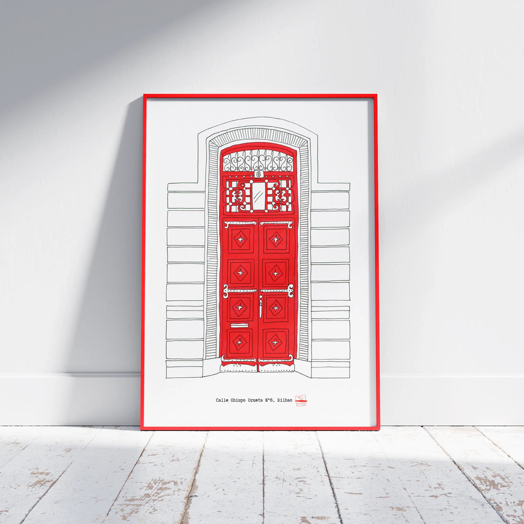 Rojo. Obispo Orueta Nº6